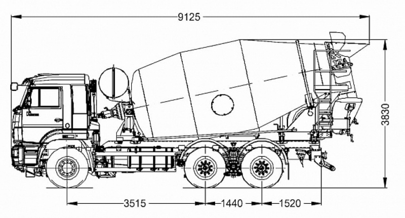 58142-4980-49 Автобетоносмеситель